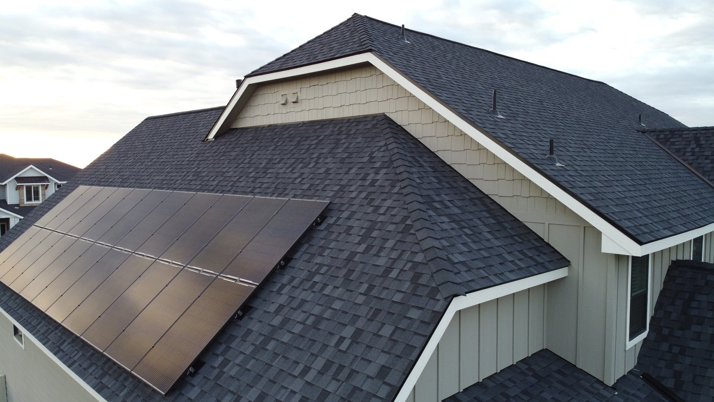 Solar panel removal and reinstallation during roof replacement. Blue Goat Roofing Boise Idaho