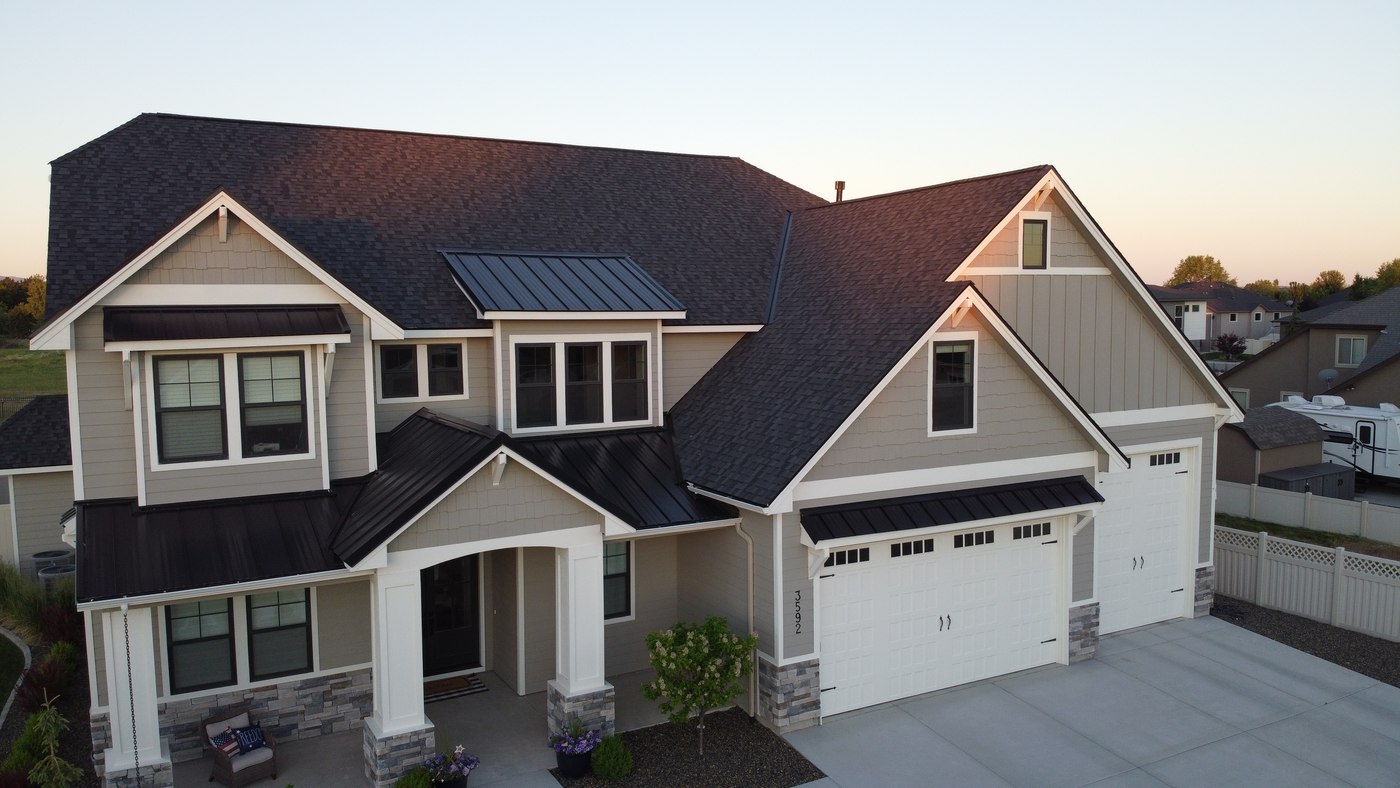 Metal roof installation in The Treasure Valley by Blue Goat Roofing
